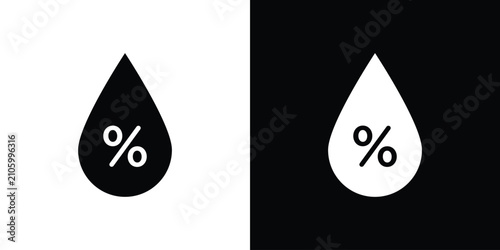 Bild auf Leinwand Humidity icon minimal artwork collection