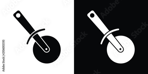 Cuadro en lienzo Pizza Slicer icon