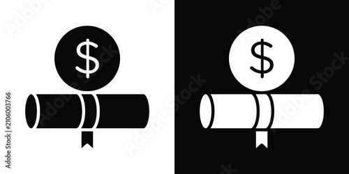 Bild auf Leinwand Scholarship icon