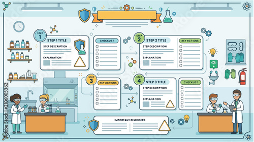 Interactive Business Workflow Diagram with Team Collaboration, Digital Interface, Office Environment, and Infographic Viewpoint for Technology Concept