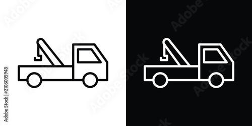 Quadro su tela Tow truck icon