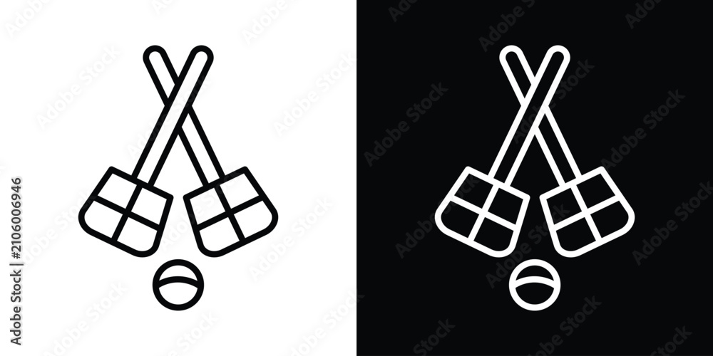 Obraz premium Broom-ball icon