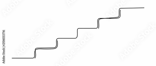Fotografie Abstract Staircase Ascent Vector Graphic