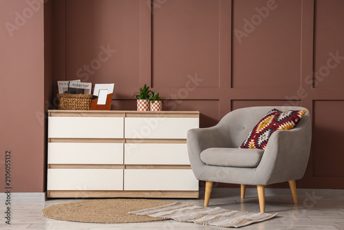 Modern living room interior...