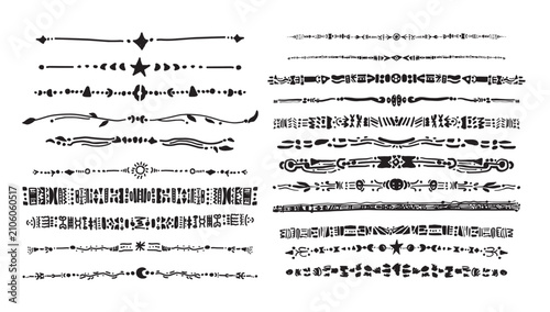 Decorative Hand Drawn Divider Set 01