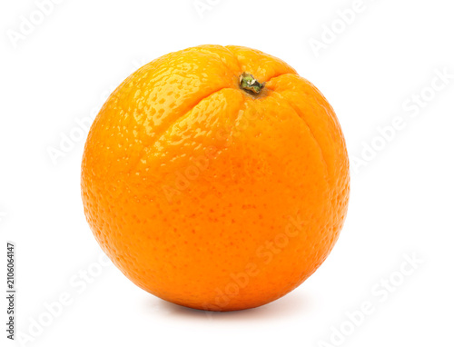 Fényképezés Orange whole. isolated on white background.