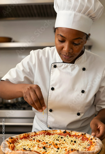 African american female che...
