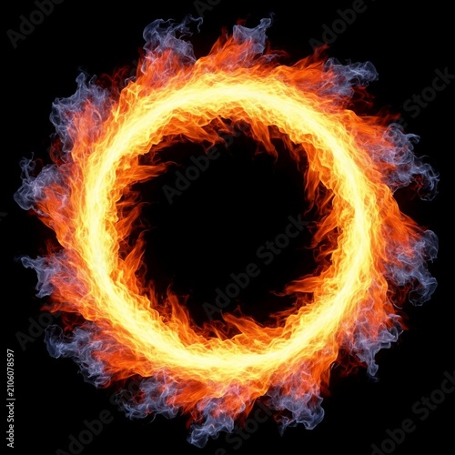 Infernal Embrace: A Cosmic Dance of Fire and Shadow