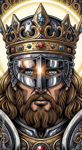 Radiant Sovereign: A Gaze of Ancient Power