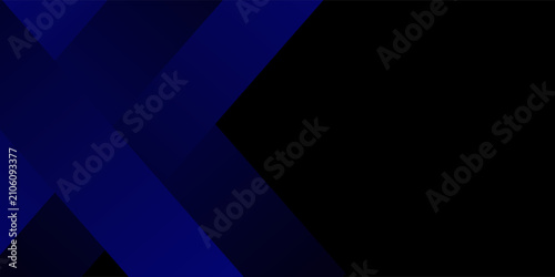 Canvas Print An abstract background using black and dark blue tones creates a sense of depth and movement in the image