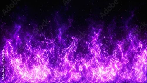 Mystical Purple Flames: Ethereal purple flames dance and swirl against a dark background, creating a mesmerizing display of cosmic energy and abstract beauty.