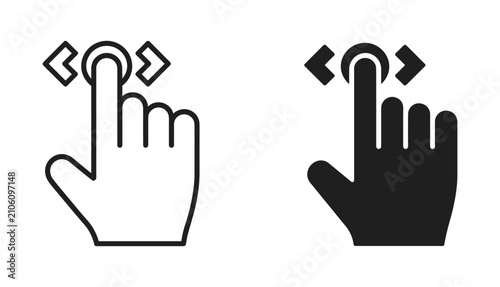 Canvas Print Touch Gesture Icon