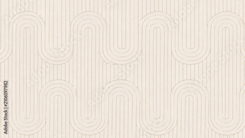 Retro Wave Pattern: A subtle and elegant cream-colored background featuring a repeating retro wave pattern, creating a sense of calm and vintage appeal.