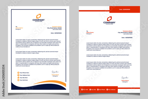 Minimal Business Letterhead Design Template