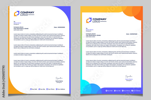 Corporate Identity Letterhead and Stationery Design Template