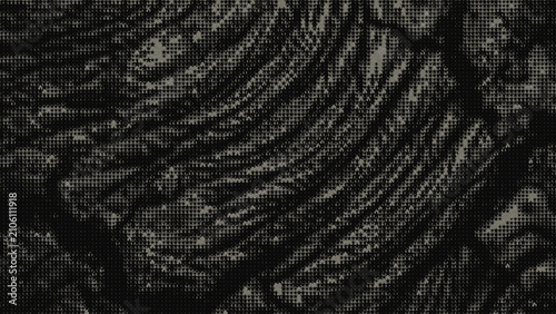 Dark wavy fabric texture surface detail.