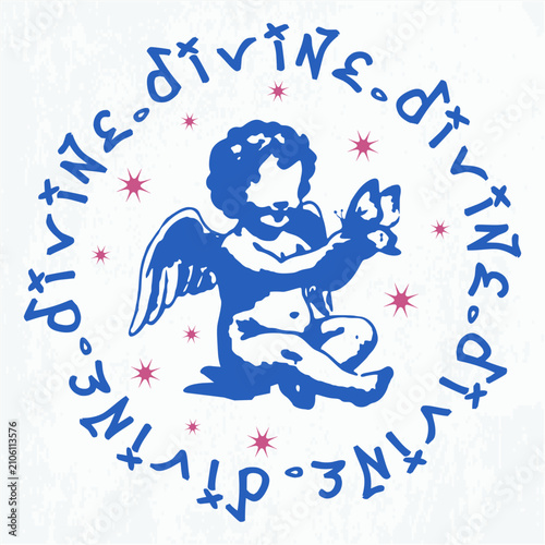 Foto Street streetwear cherub illustration vector