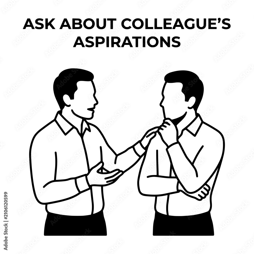 Fototapeta premium Two Business Colleagues Discussing Aspirations and Future Goals Together.