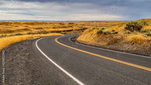 Palouse Falls State Park Landscapes and Basalt Canyons, Washington, USA