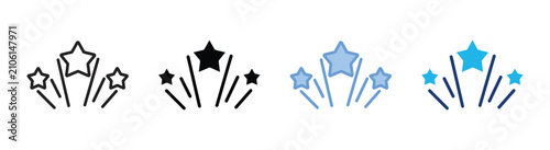 Fotografía Perks icon set multiple style collection