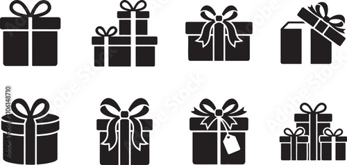 Obraz na płótnie Holiday gift boxes present packages and celebration surprise hampers