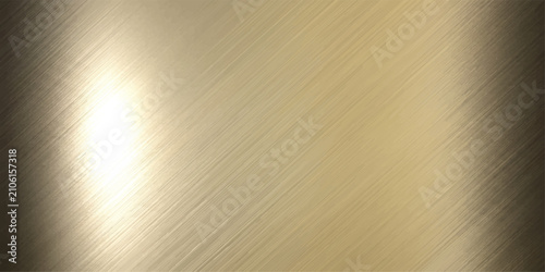 Bild auf Leinwand Polished golden metal surface with brushed texture and soft light reflection, suggesting luxury and refinement