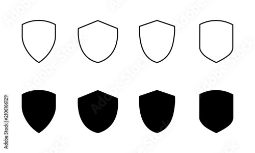 Photos Shield Security Icon Set