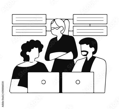Effective teamwork and strategic planning session with a diverse group of professionals collaborating on business objectives and sharing insights in a productive office meeting environment