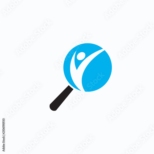 simple and modern logo design for job hunt company.
