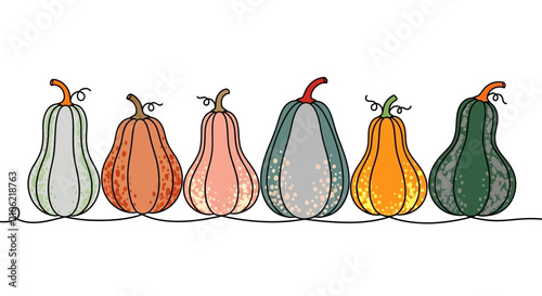 Konstfotografi Whimsical vector illustration featuring playful hand-drawn elements, decorative motifs, and imaginative characters on a minimalist white background, high-resolution digital art for creative design