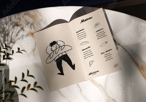 Bifold Menu Mockup