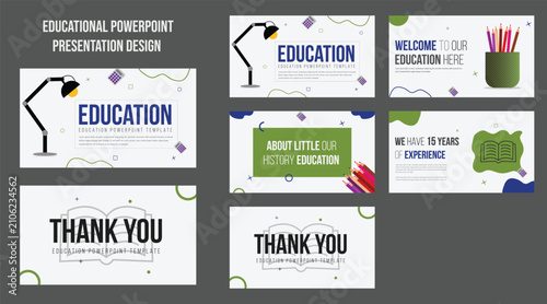 PowerPoint presentation template design for education ppt and Presentation for best educational flyer, leaflet, marketing, advertising banner,  student, study, children, academic, back to school