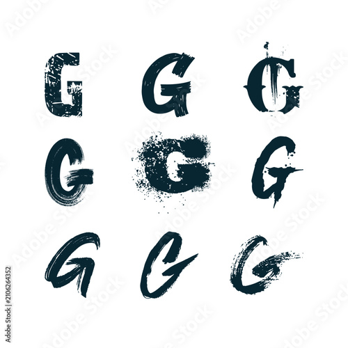Graffiti Letter G, Modern Logo Concept, Hand Drawn Letter Mark for Fresh Branding, Street Art, Trendy Stock Vector - Illustration.