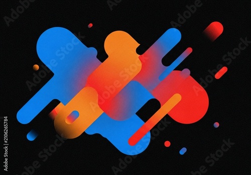 Abstract Flux: A Digital Swirl of Vibrant Hues