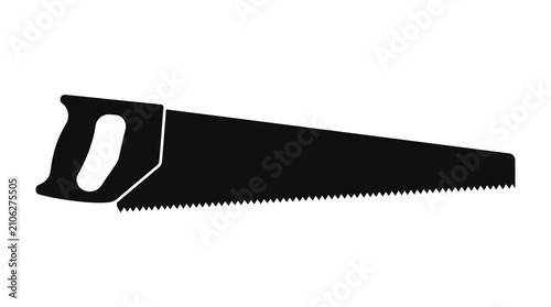 Canvastavla Black hand saw icon