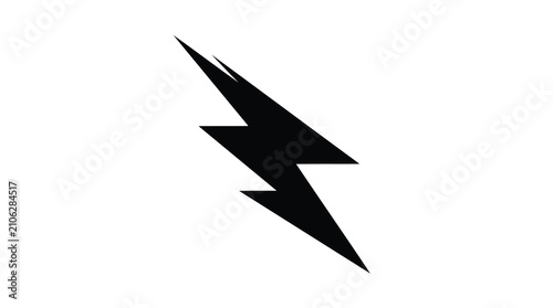 Black lightning bolt icon