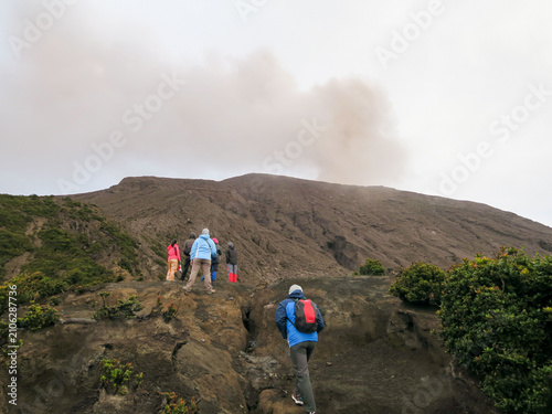 Canvas Print hiking in the mountains