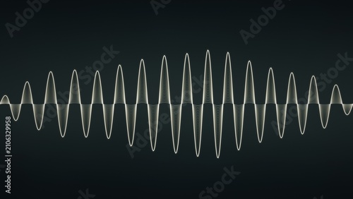 Foto Abstract waveform graphic