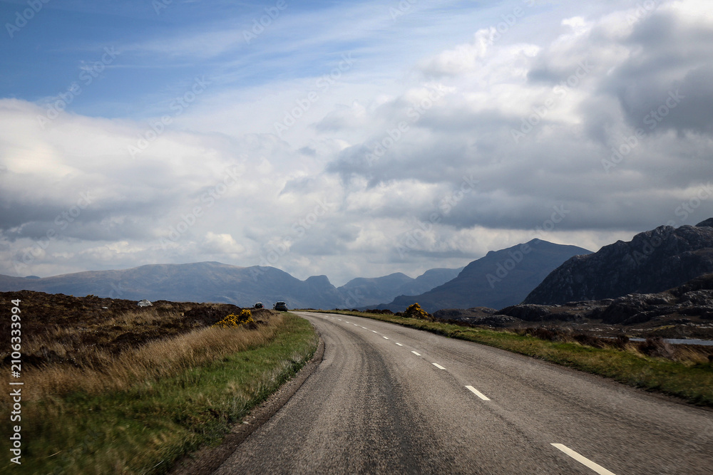 Fototapeta premium Scenic North Highland view, Wester Ross, Scotland