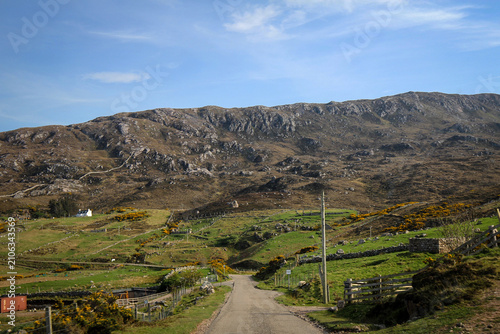 Scenic view of road between Kinlochewe and Gairloch, North Scotland 