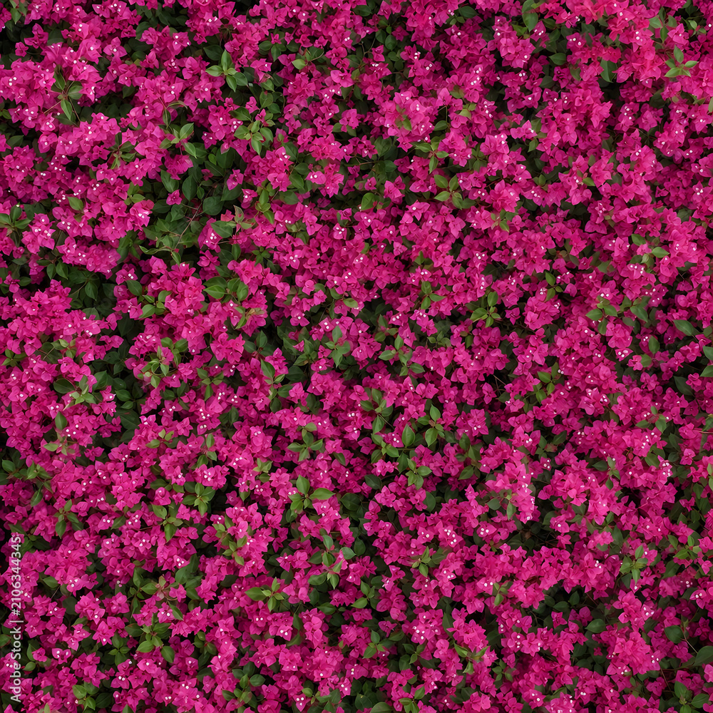 Obraz premium Vibrant Pink Bougainvillea Wall Seamless Texture