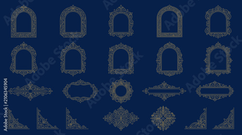 Ornate Decorative Frames and Borders - Vintage Style Design Elements