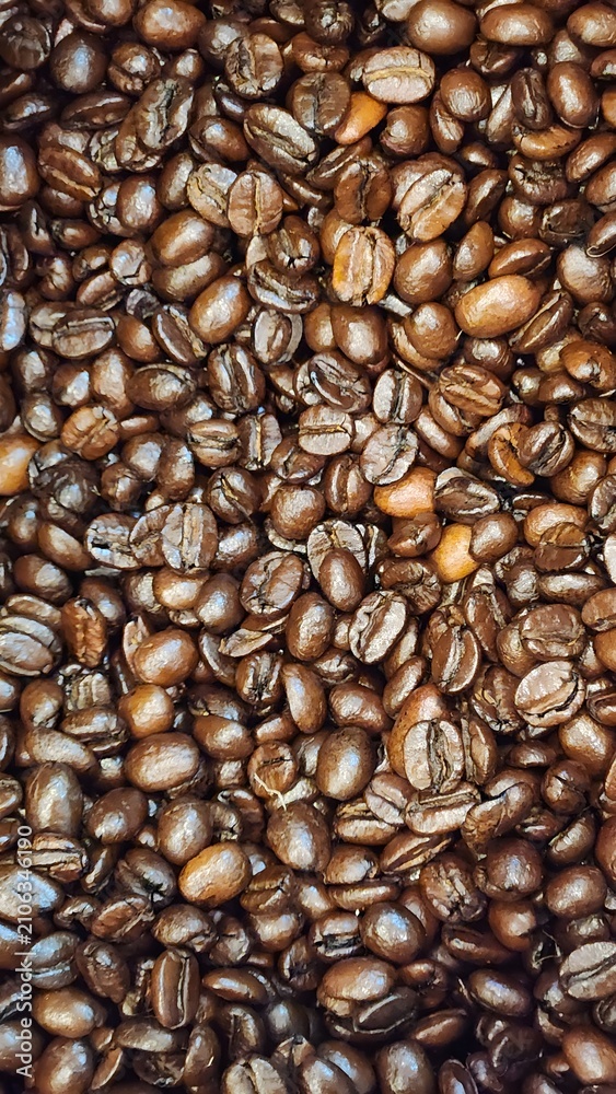 Obraz premium roasted coffee beans background