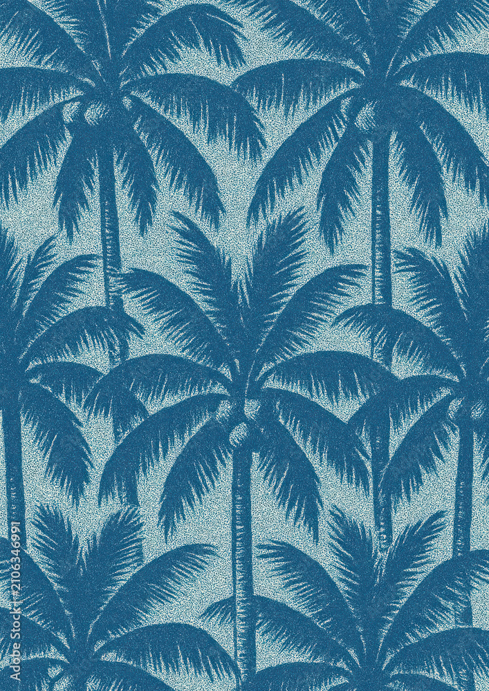 Obraz premium Tropical palm tree pattern