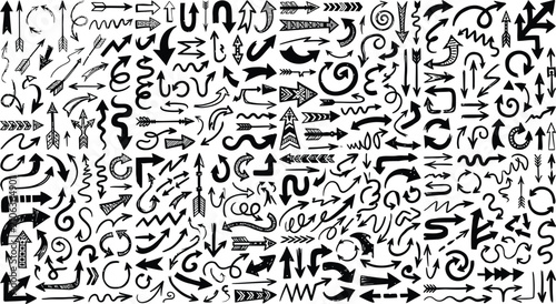 Bild auf Leinwand hand drawn doodle icon collection mega set vector illustration for creative abst