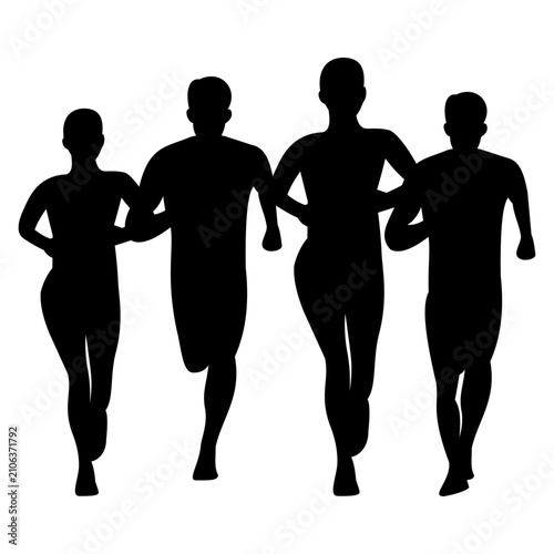 Running  Silhouette