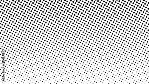 Foto Abstract halftone pattern with dense black dots