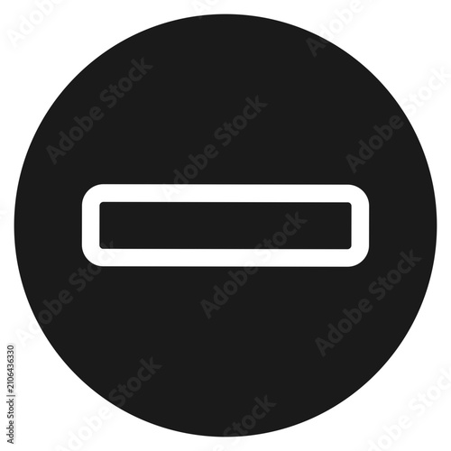 Картината върху платно Illustration elements of Minus