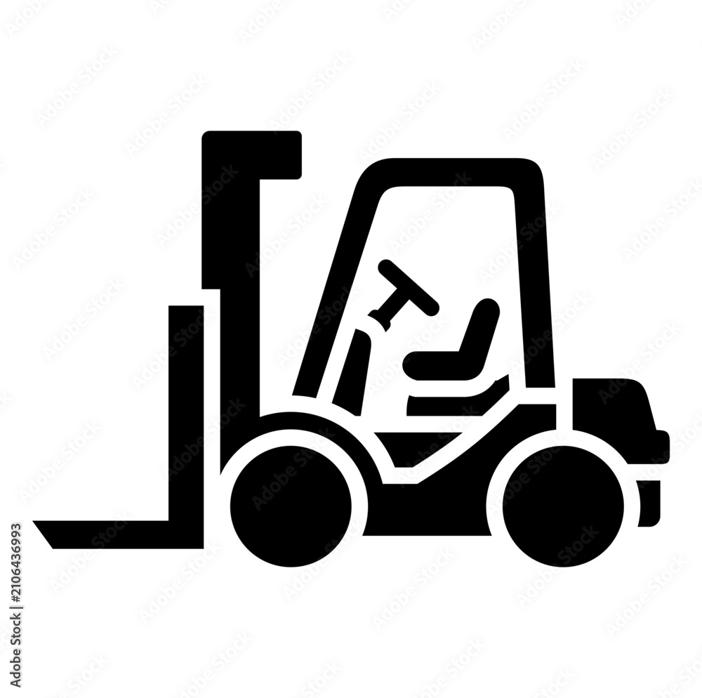 Naklejka premium Forklift Icon