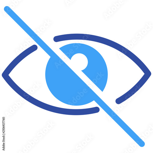 Illustration elements of Eye Off